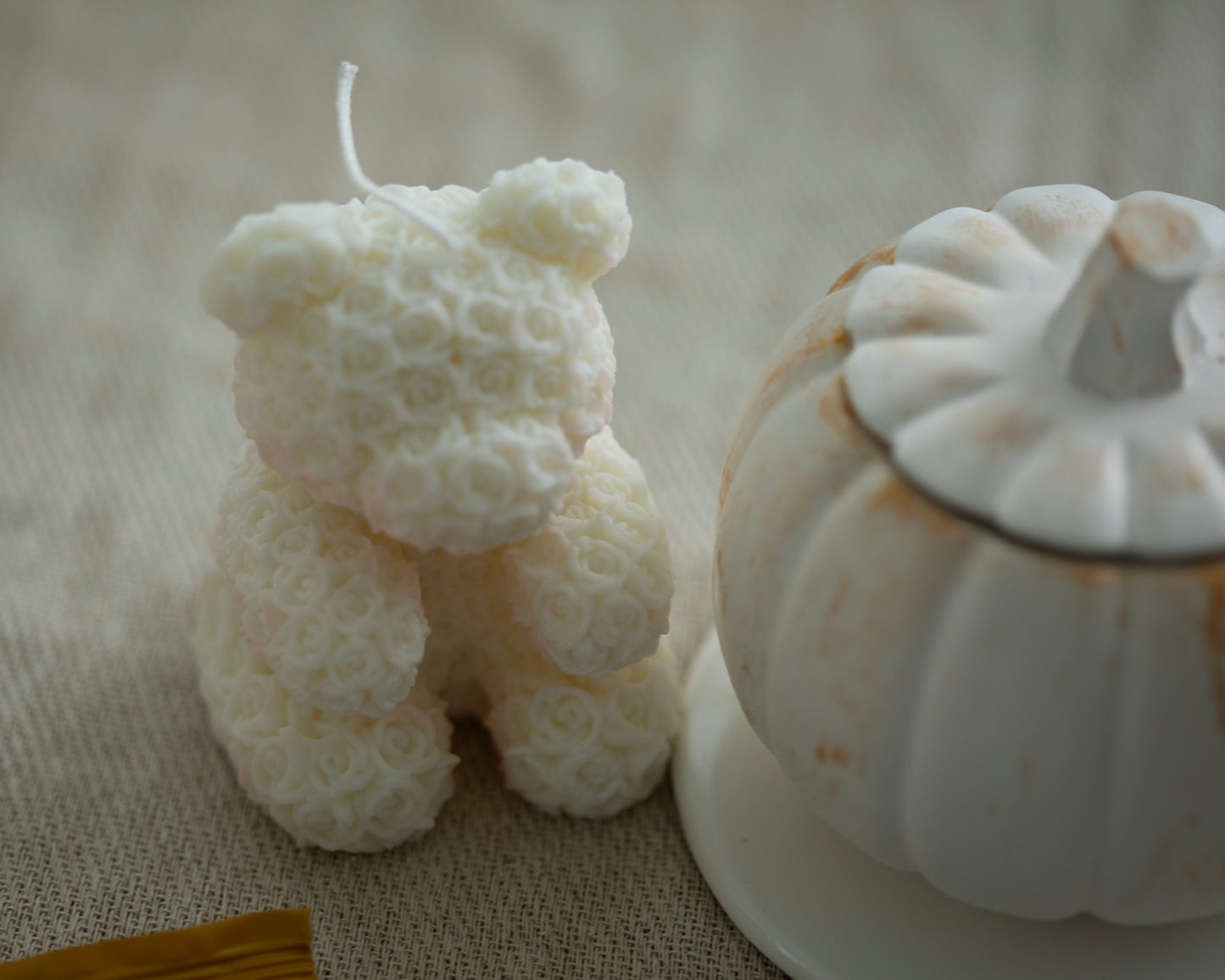 Gold Speckle Pumpkin Candle | Luxury Gift Box