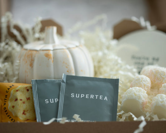 Gold Speckle Pumpkin Candle | Luxury Gift Box
