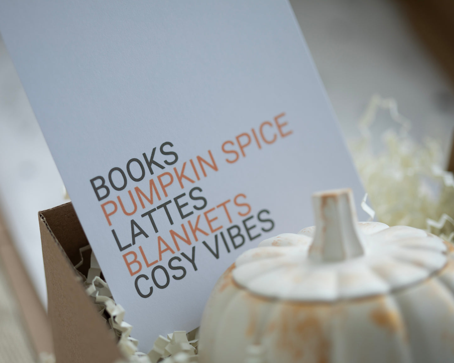 Gold Speckle Pumpkin Candle | Luxury Gift Box